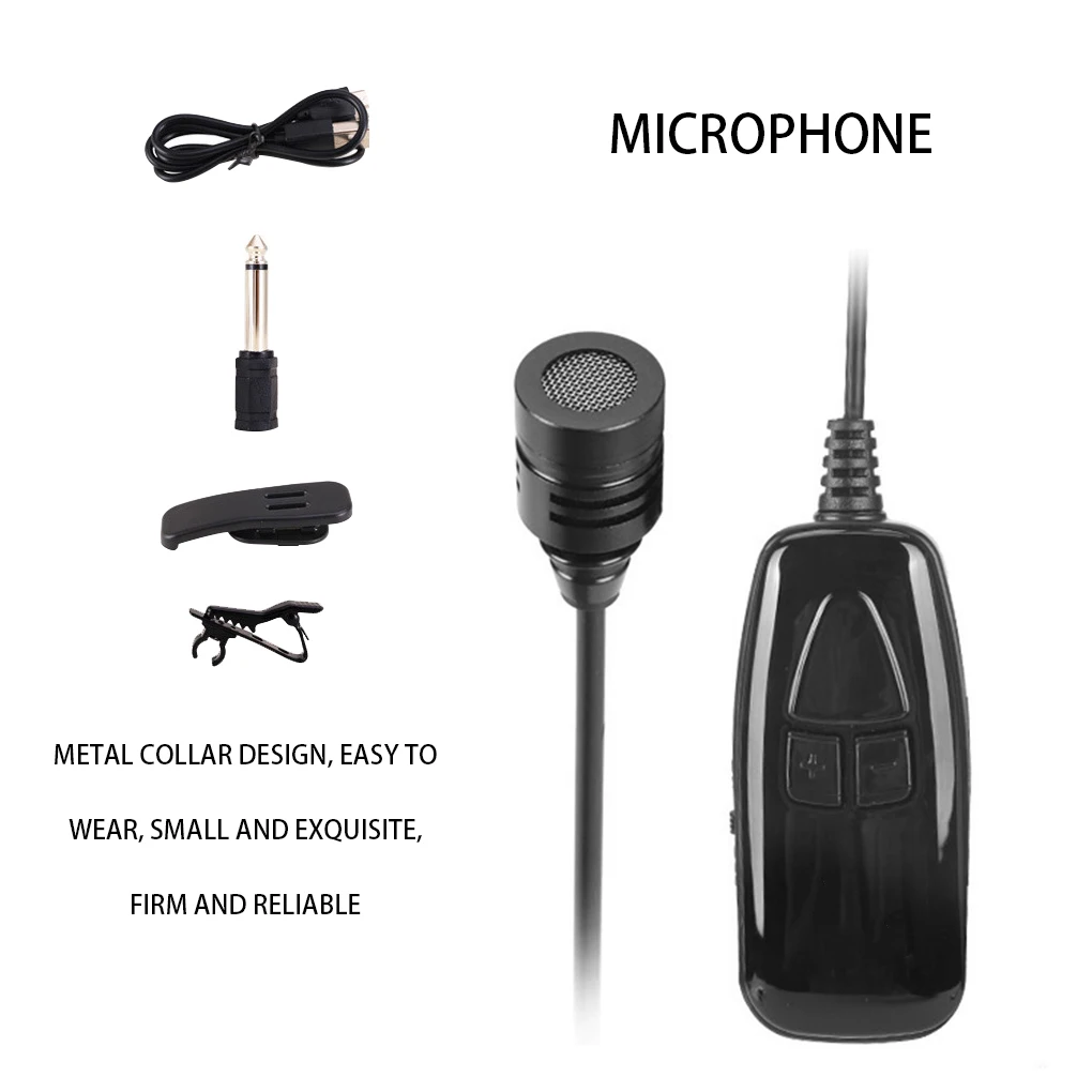 Высококачественный беспроводной микрофон на лацкане запись прямая трансляция
