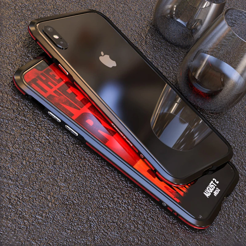 Чехол LUPHIE для IPhone XS MAX/XS/ X жесткий Роскошный тонкий металлический алюминиевый
