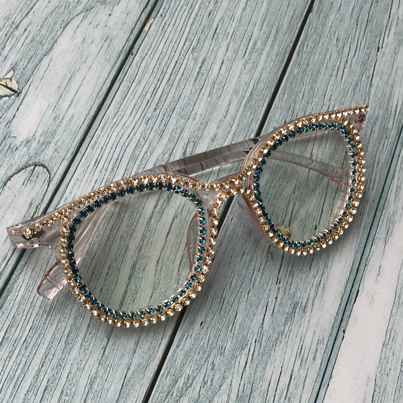 Очки солнцезащитные женские кошачий глаз с прозрачными линзами|Женские очки| |