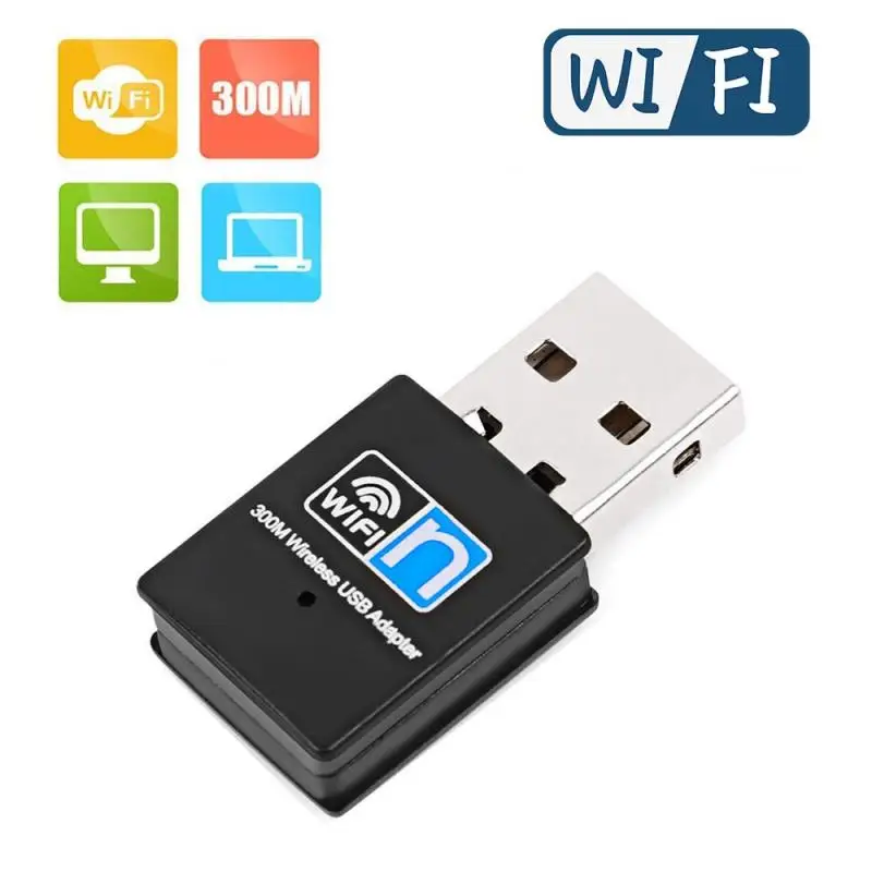 Мини Usb Wifi адаптер 300 Мбит/с USB беспроводной WiFi Lan Сетевой приемник карты для