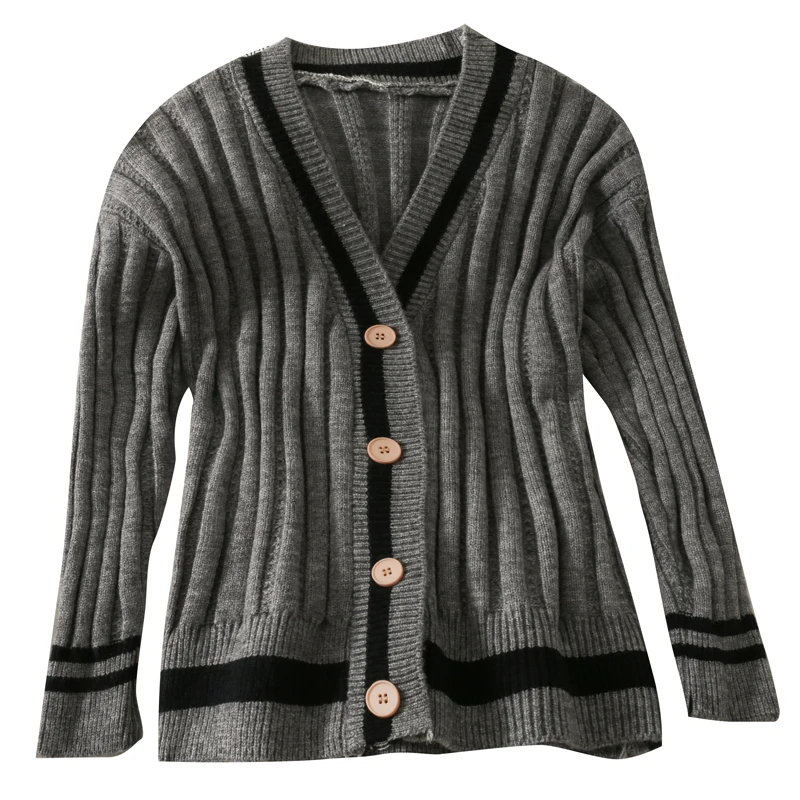 

Women Knitted Cardigan Korean Long Sleeve Single Breasted Casual Sweater Autumn Winter Fashion Streetwear Outerwear