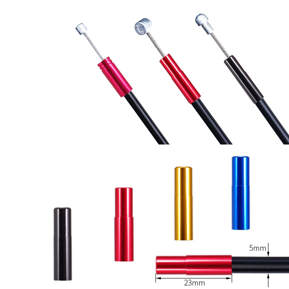 5 шт. цветная алюминиевая крышка тормозного троса для горного и дорожного