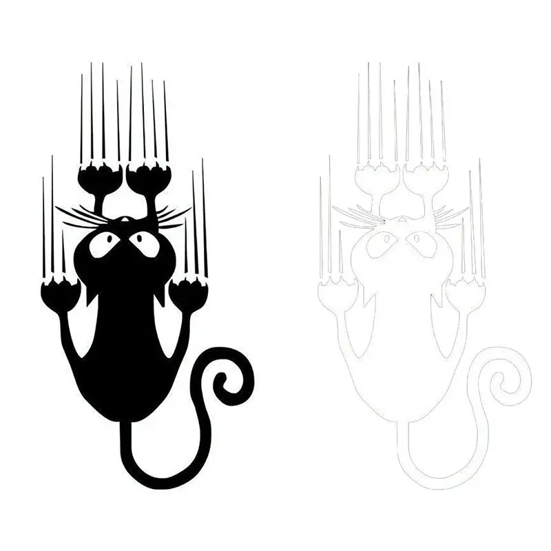 Водонепроницаемый с рисунком кота забавная наклейка для автомобилей животных