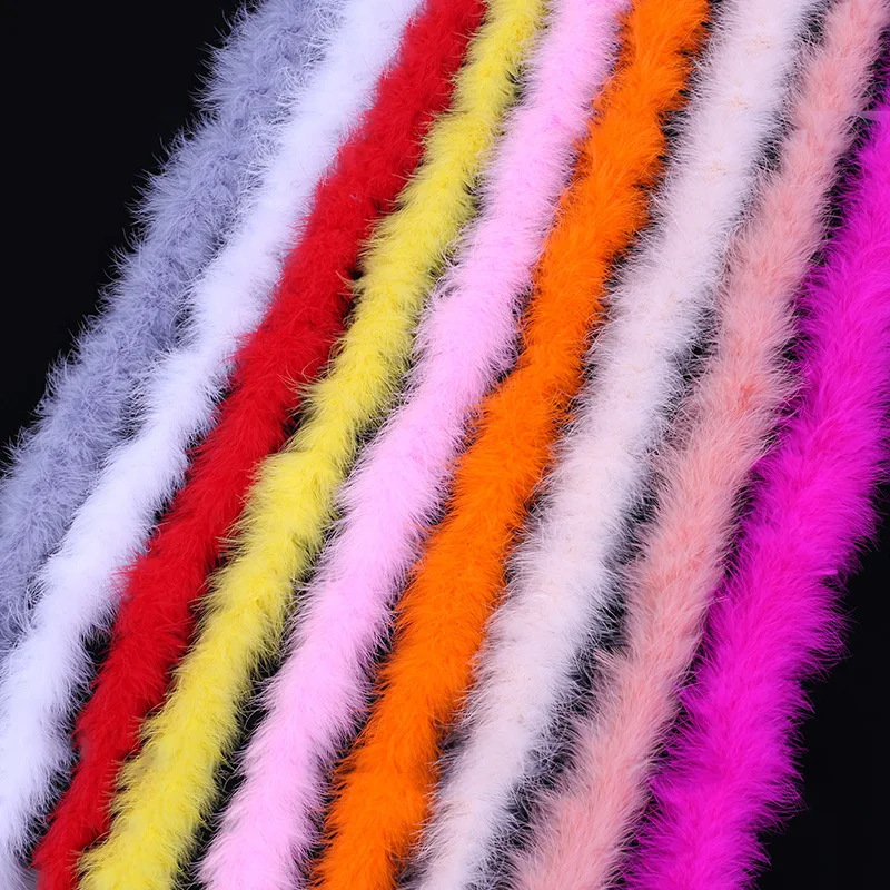 Мягкий пушистый шарф Marabou с перьями 2 метра 20 г цветная одежда для вечеринок