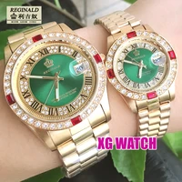 2020 new lover watches a couple of fashion quartz top brand watch luxury wristwatch casual crystal stainless steel waterproof