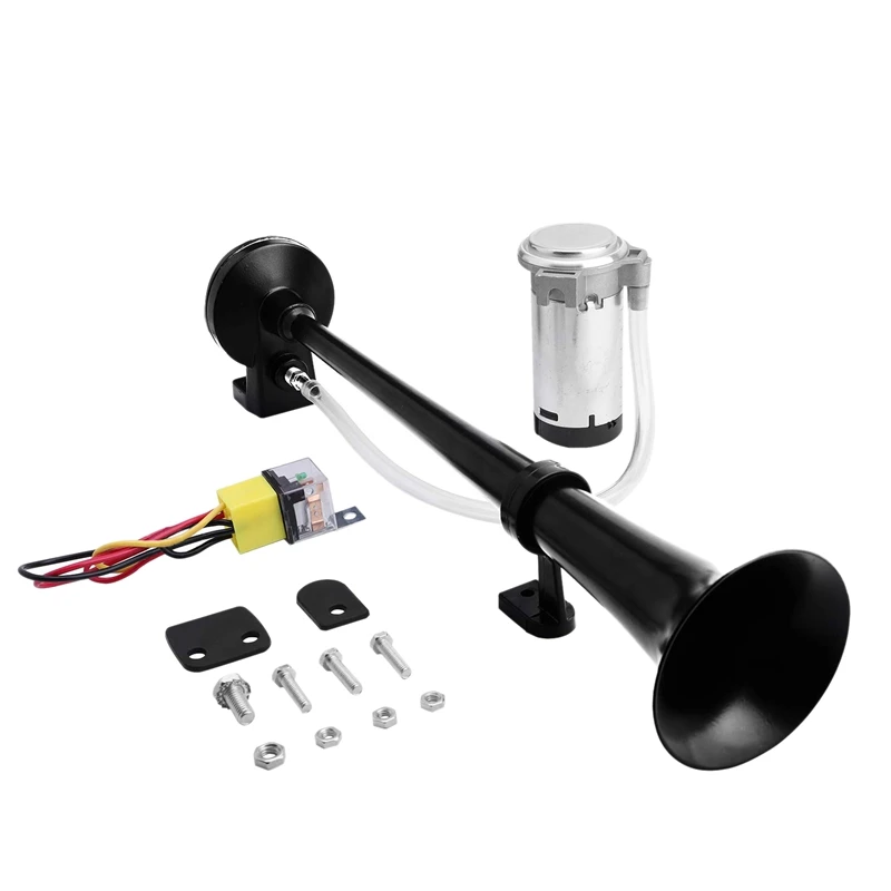 12V 150Db Воздушный Рог комплект 18 дюймов одиночный труба звуковой сигнал поезда с