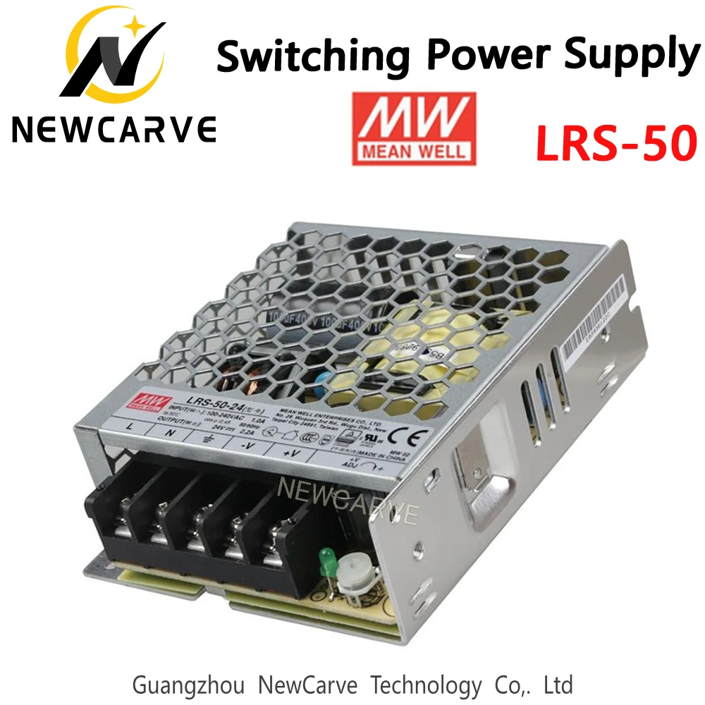

LRS-50 Original Taiwan Meanwell 50W Switching Power Supply MW 3.3V 5V 12V 15V 24V 36V 48V NEWCARVE