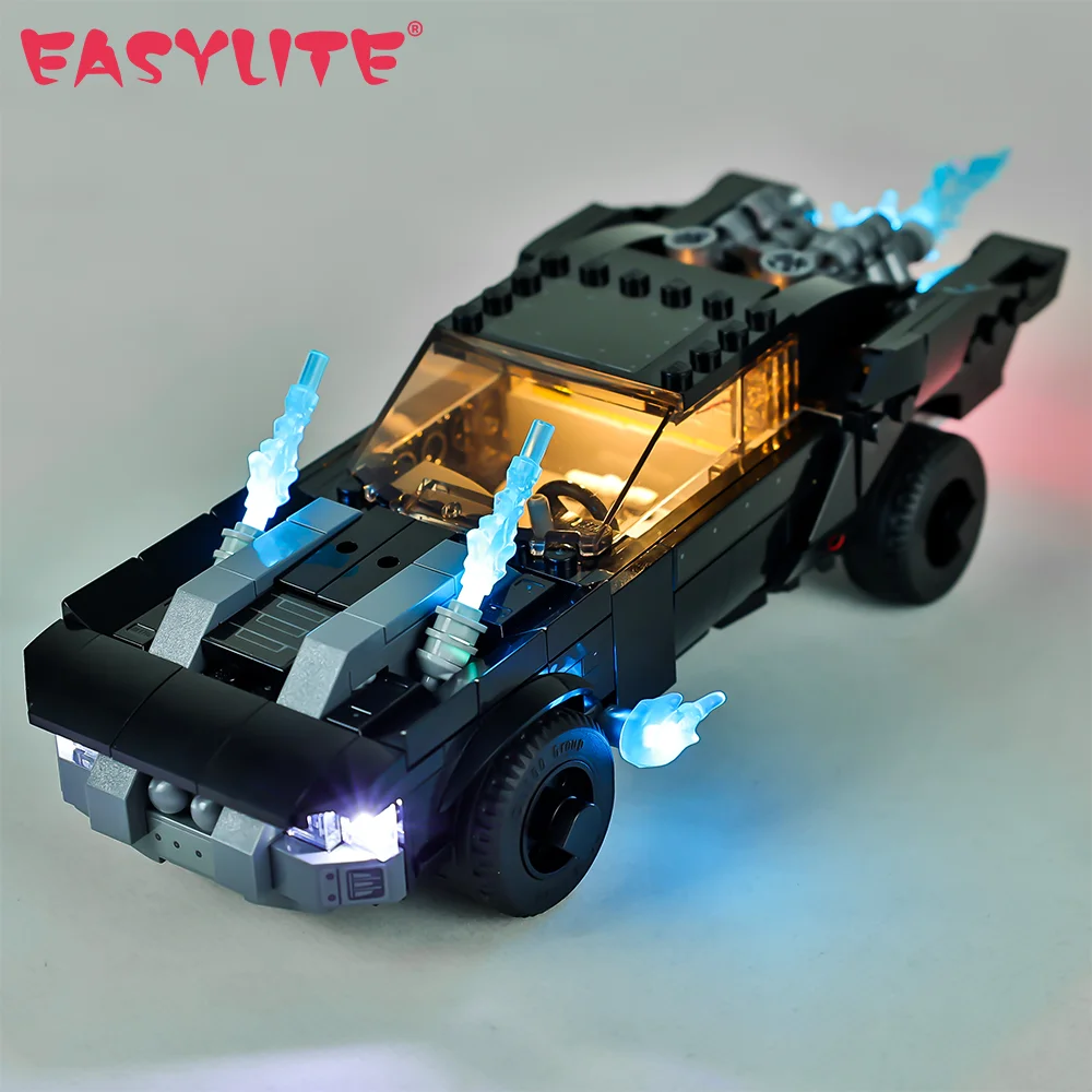 Pаспродажа Набор со светодиодный Ной подсветкой для DC Super Hero 76181 Batmobile Пингвин Чейз строительные блоки автомобиль «сделай сам» игрушки набор ламп без мо...