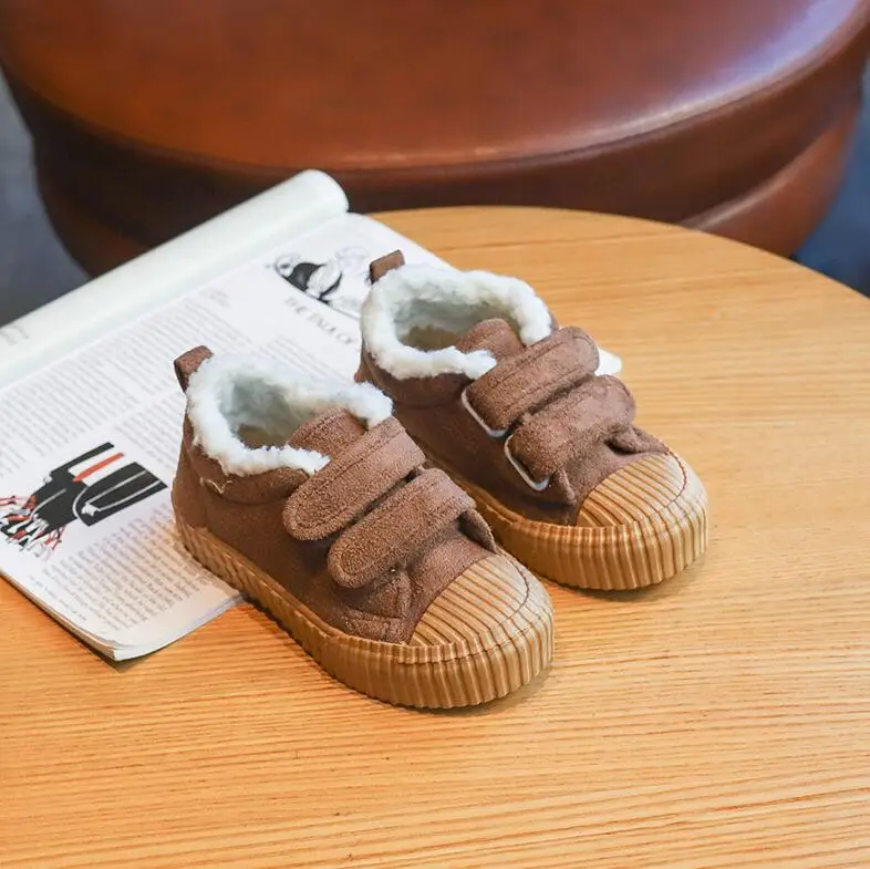 Детская зимняя теплая обувь для девочек Детские леопардовые ботинки мальчиков