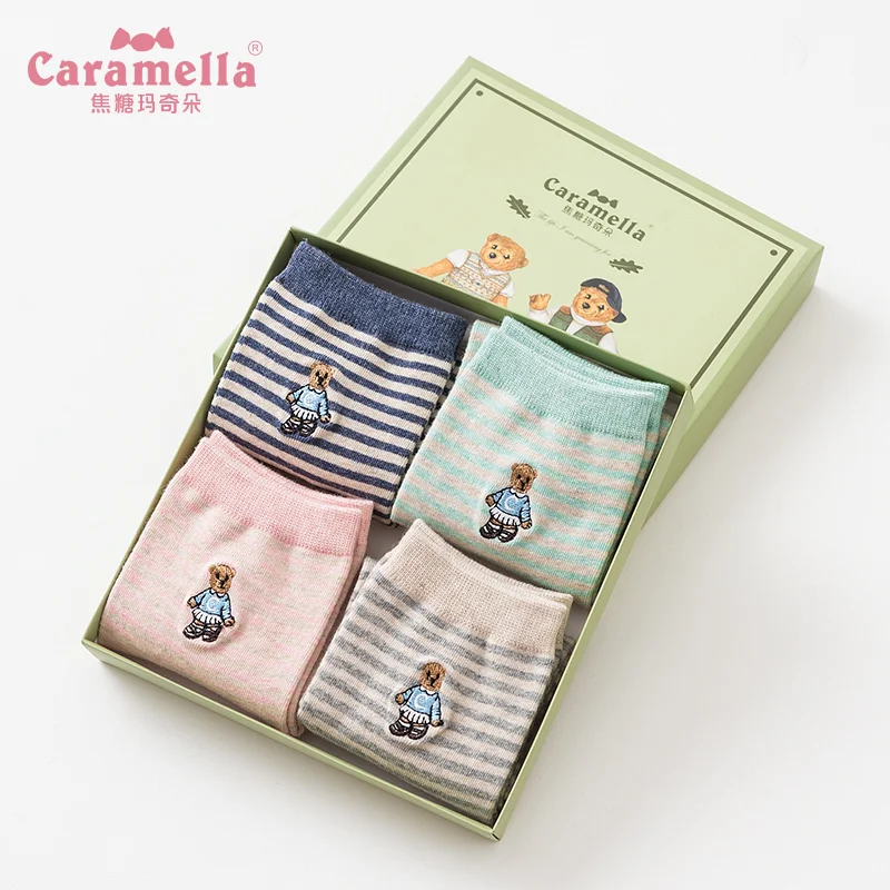 Носки женские в подарочной коробке 4 пары | Женская одежда