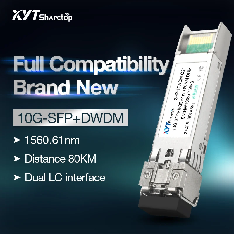 

Совместимый модуль cisco Huawei 10G dwdm sfp 10G 80KM DWDM SFP + высокопроизводительный трансивер