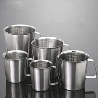 thick stainless steel 304 measuring cup with scale 2000ml 1500ml 1000ml 700ml 500ml kitchen baking tea large capacity measuring