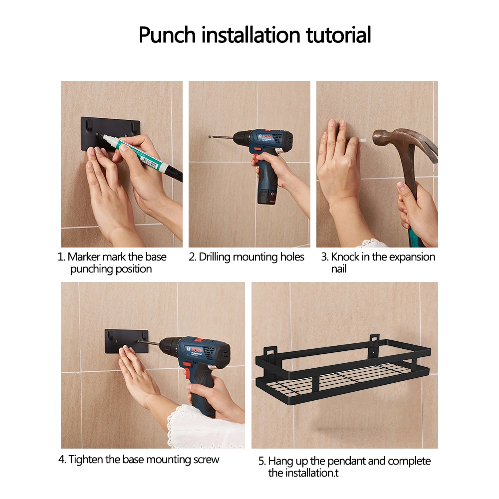 Для крепления на Ванная комната полка для хранения стене стеллаж Кухня приправа