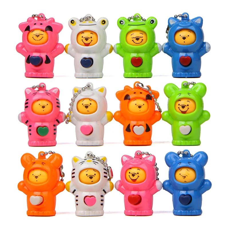 1 шт. 4 см фигурка медведя меняющая лицо игрушка в виде животного модель кукла