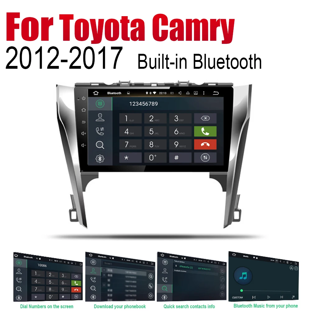 Автомобильный плеер ZaiXi GPS-навигация для Toyota Camry 2012 ~ 2017 Автомобильная