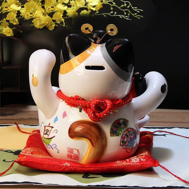 Большая копилка в японском стиле на удачу керамическая Креативные аксессуары