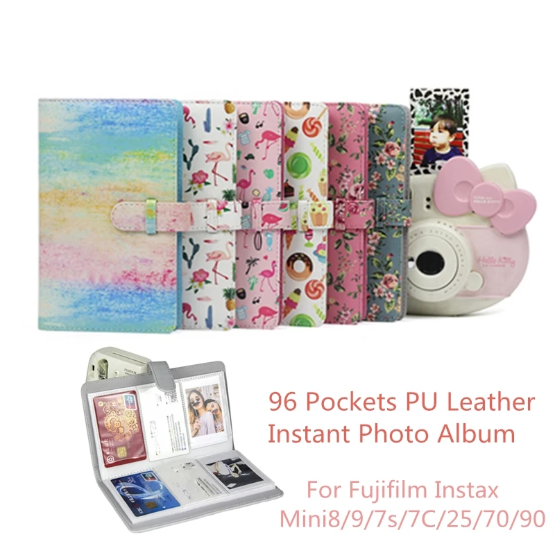 Фотоальбом из искусственной кожи для Fujifilm Instax Mini8/9/7s/7C/25/70/90 96 карманов | Дом и сад