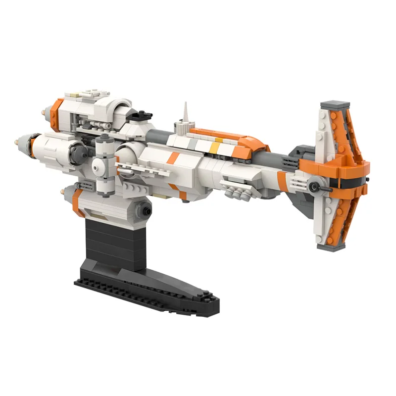 

MOC Star Series Movie (Micro Fleet Scale) Head Corvette Spaceship Building Blocks Set Space Wars Frigate Bricks Toy For Children
