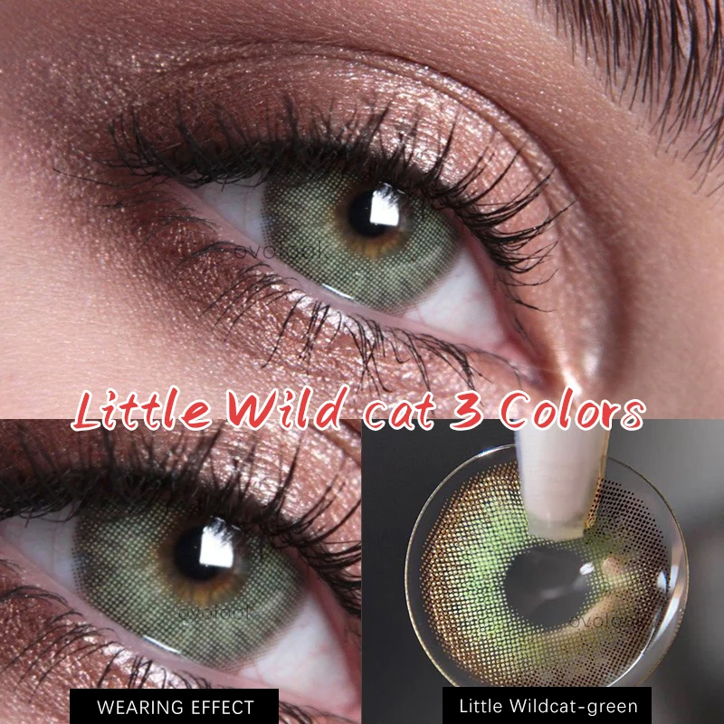 ovolook 2pcspair lenses beauty colored lenses color contact lenses for eyes prescription eye color lens vision correction lens free global shipping