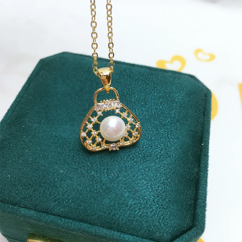 ZHBORUIN креативное жемчужное ожерелье женская сумка в форме 100% натуральный жемчуг