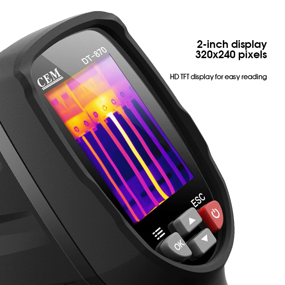 

Портативный тепловизор SG-DT870 320*240, портативный тепловизор для лечения, пожаротушения, археологии