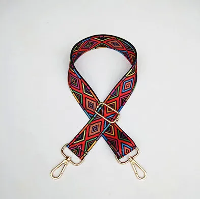 W HJKLNylon красочная женская сумка через плечо с ремешком для Кроссбоди Радужная сумка аксессуары ручка Сумочка Кошелек ремень сумка ремень бандолера - Цвет: W