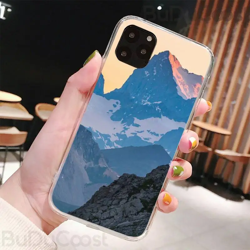 mountain peak forest phone case for iphone 8 7 6 6s plus x 5s se 2020 xr 11 pro xs max 12 12mini free global shipping