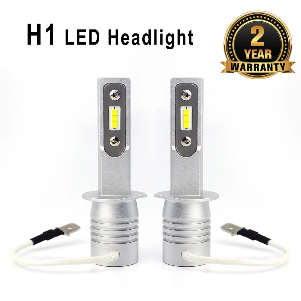 

Автомобильные аксессуары, 2 шт., супер яркие лампы H1, мини-лампы, светодиодные фары 15 Вт, дальний и ближний свет, водонепроницаемые светильник...