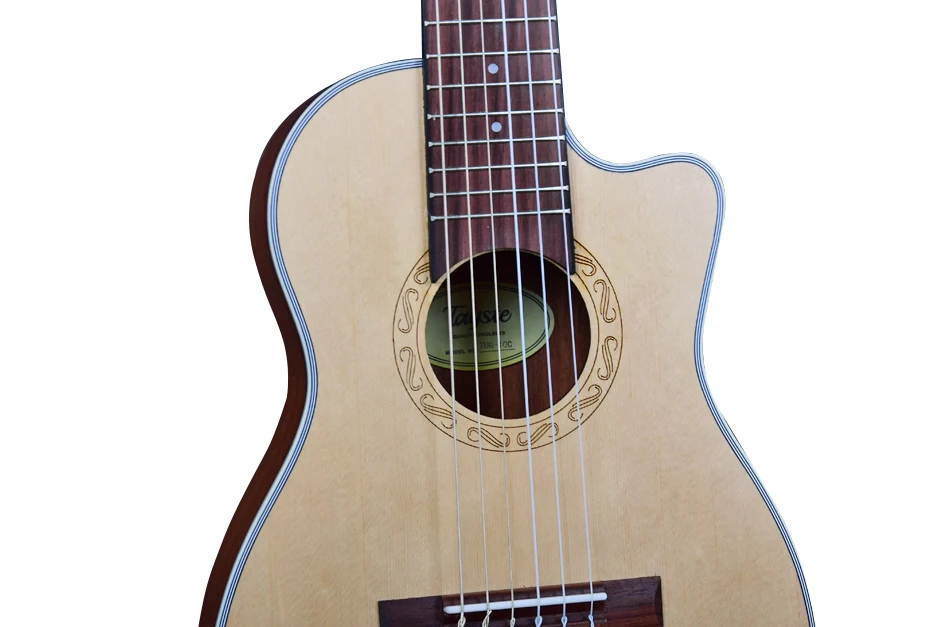 guitalele guilele 30 zoll fichte cutaway mini elektrische guitarlele bariton akustische gitarren 6 saiten ukulele reise gitarre free global shipping