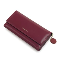 aliwood women wallet brand trendy quality luxury female leather clutch money clip 3 fold long purse phone bag cartera mujer sac