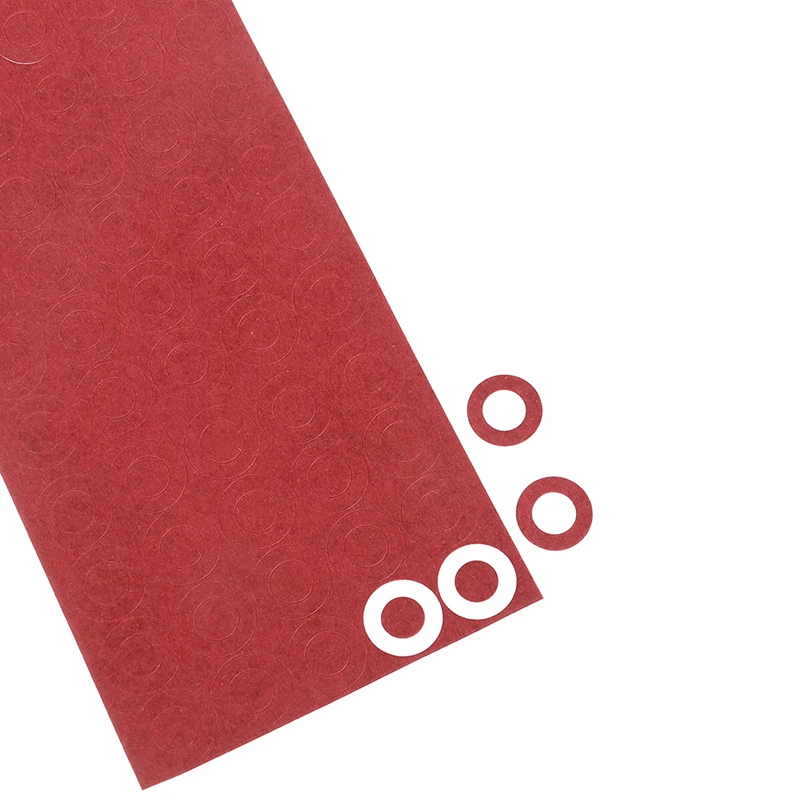 

100Pcs Red 18650 Li-ion Battery Insulation Gasket Barley Paper Battery Pack Insulating Glue Fish Electrode Insulated Pads