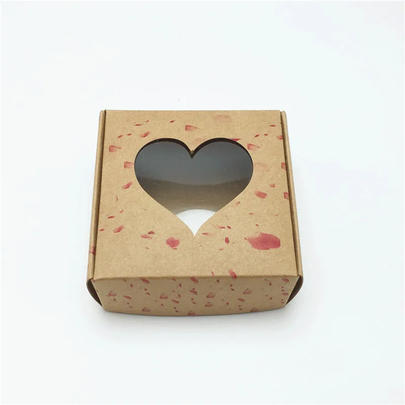 50 шт. 6,5x6,5x3 см подарочные коробки с модным принтом "Handmade with love" бумажные коробки для ювелирных изделий чехол для дисплея с индивидуальным логотипом - Цвет: C 12