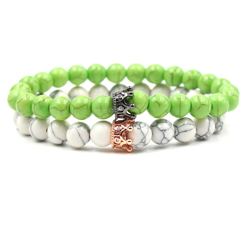 Женский и мужской браслет из натуральных бусин | Украшения аксессуары