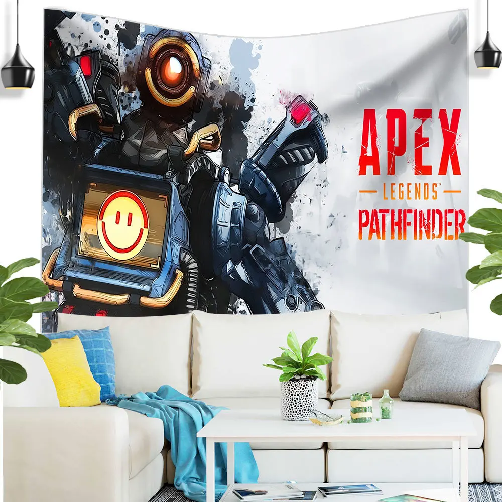 

Hot Sale Tapestry New Year's Gift Room Decor Games Anime Cool Cute Robot Science Fiction Home Game Wall Decor Tapiz Pared