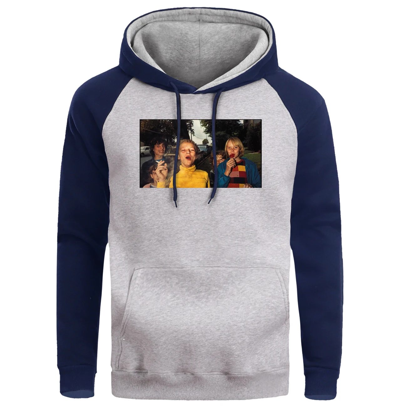 Новинка 2019! Мужские толстовки с капюшоном реглан забавным принтом. Сезон: