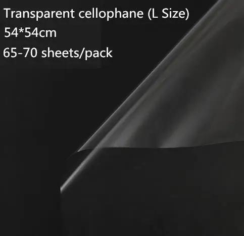Transparent L 50 упаковок 3500 листов звезда прозрачная бумага оберточная бумага цветочные ремесла Обертывания DIY целлофановая бумага упаковка Рождественская бумага подарок - Цвет: Transparent L