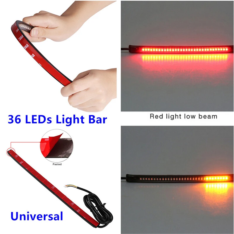 Плавный поворотный сигнал автомобиля светильник вая полоса номерного знака 3258