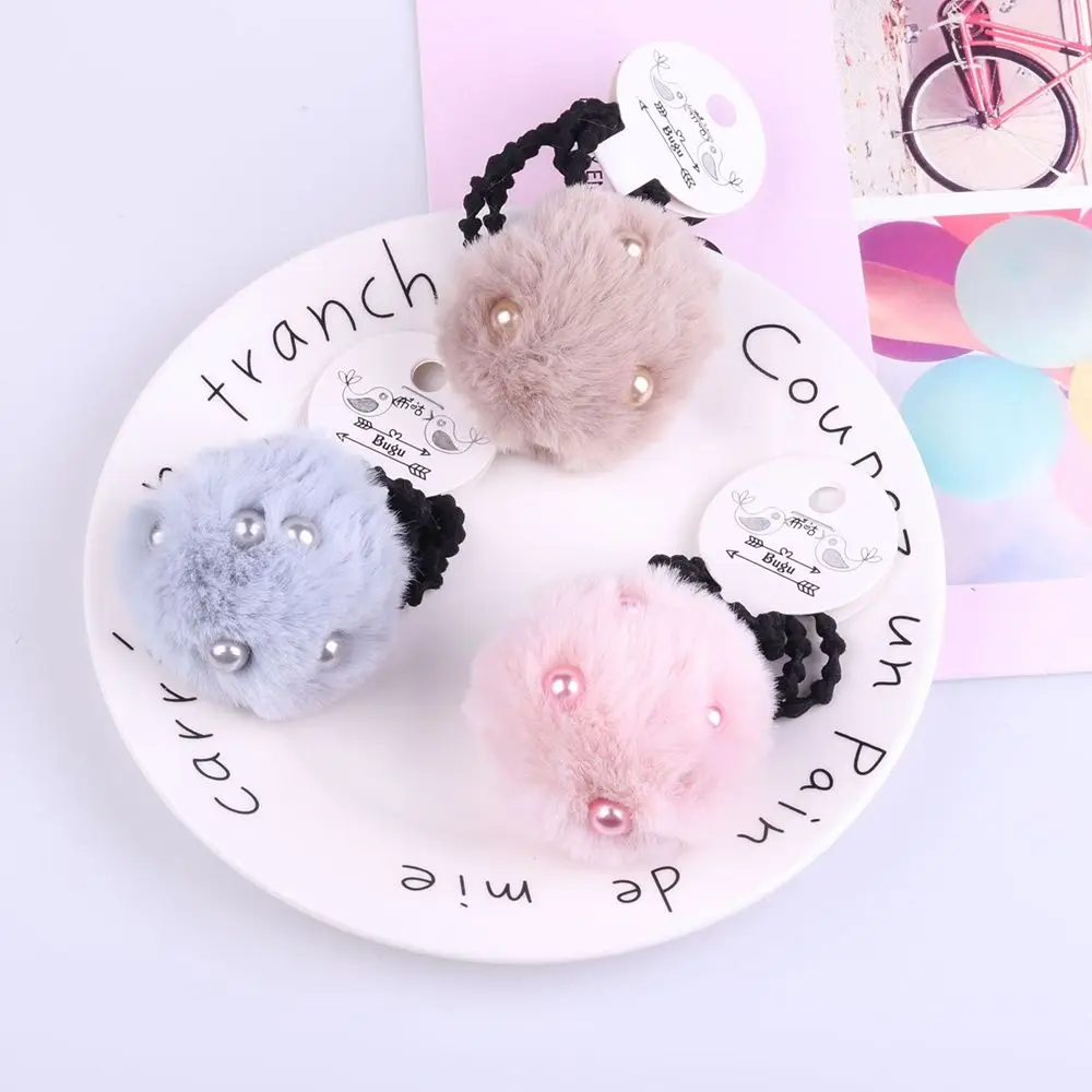 1 шт. милые цветные ботиночки с помпончиками простые резинки для волос лента