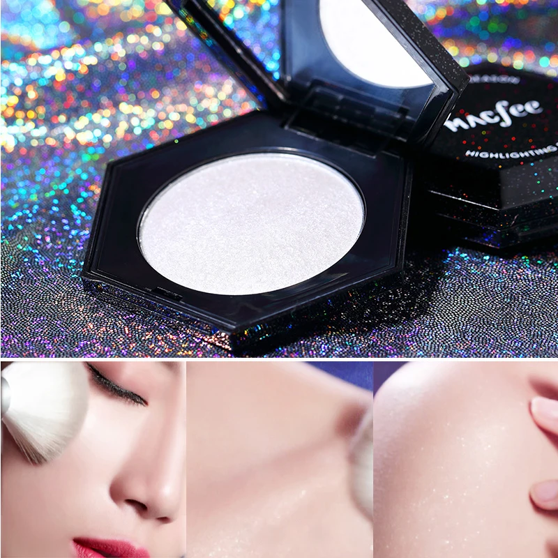 Пудра Хайлайтер для лица Палитра светящийся набор бронзаторы и хайлайтеры