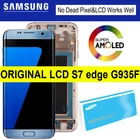 100% Оригинальный 5,5 ''AMOLED ЖК-дисплей для SAMSUNG Galaxy S7 edge дисплей G935F SM-G935FD Touch дигитайзер в сборе запасные части