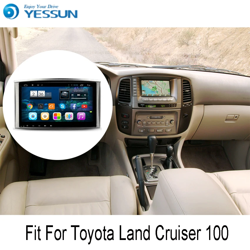 

YESSUN For Toyota Land Cruiser 100 Android Car GPS Navigation DVD player Multimedia Radio Touch Screen WIFI Bluetooth SWC A / C