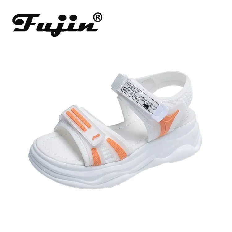 

Fujin Gladiator Platform Women's Sandals 2021 Summer Chunky Sandals Wedge High Heels Shoes Female Hook & Loop Sandles Women
