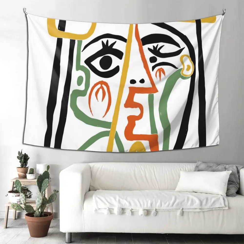

Picasso Tapestry Hanging Tapiz Bedspread Art Paintings Spanish Wall Cloth Home Decoration Decoration Mural Tapisserie Gobelin