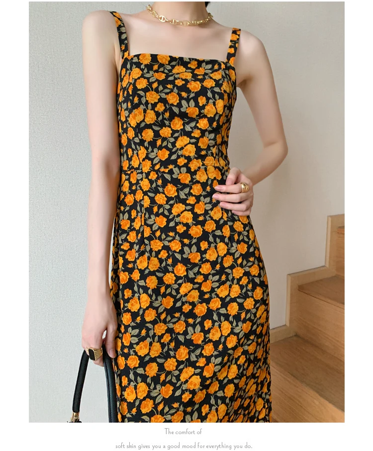 

Summer Women Dresses Beach Clothes Floral Printed Holiday Long Dress Elegant Lady Evening Dress Female Vestido De Mujer