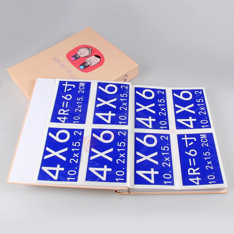 Большой 6 дюймов фотоальбом 400 листов ретро Стиль дети памяти фотоальбомы с