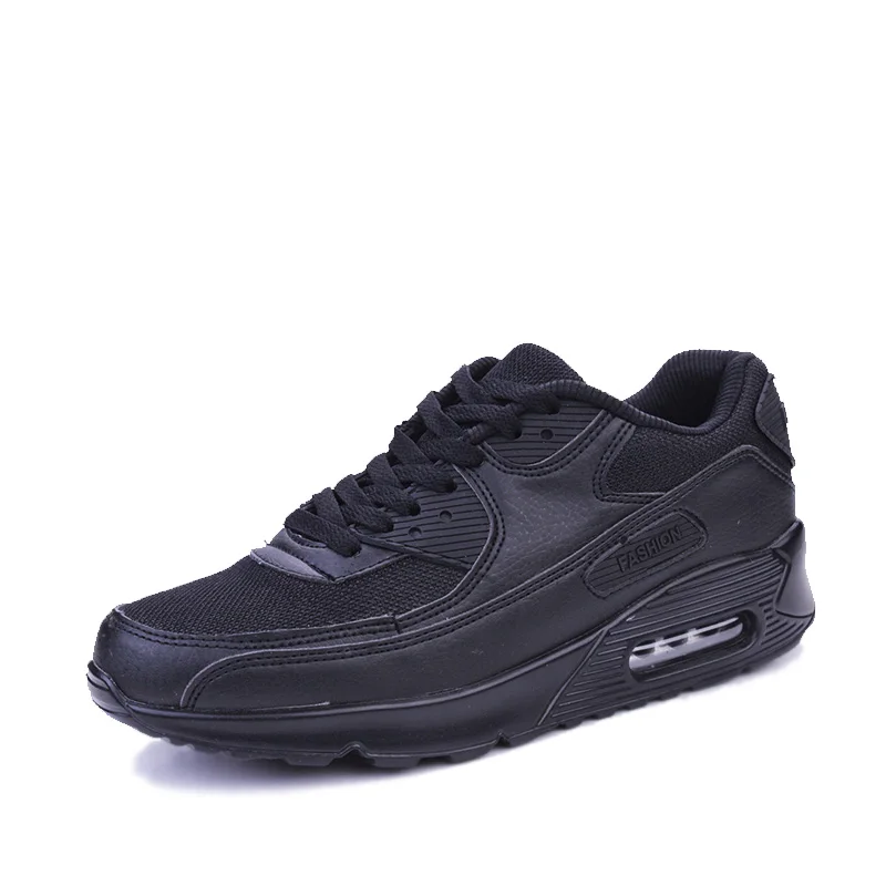 

2021 New Men and Women Shoes Mesh Pu Cushion Bottom Couples Running Sport Sneakers 35-44