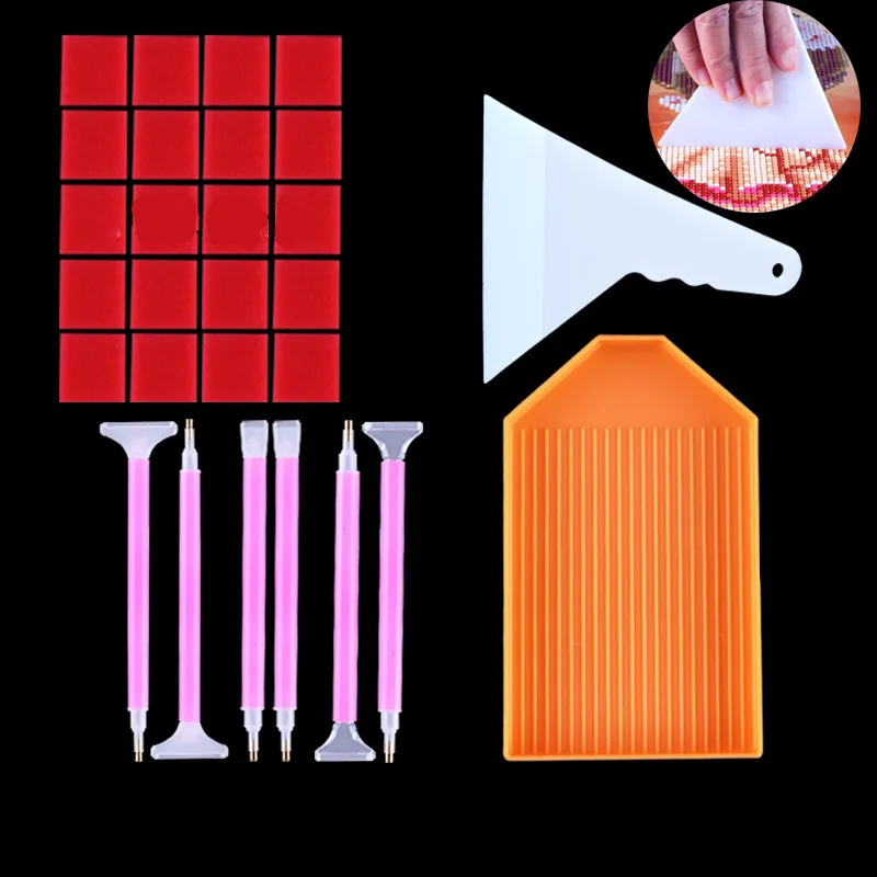 Набор инструментов для алмазной живописи стразы коробка хранения бусин