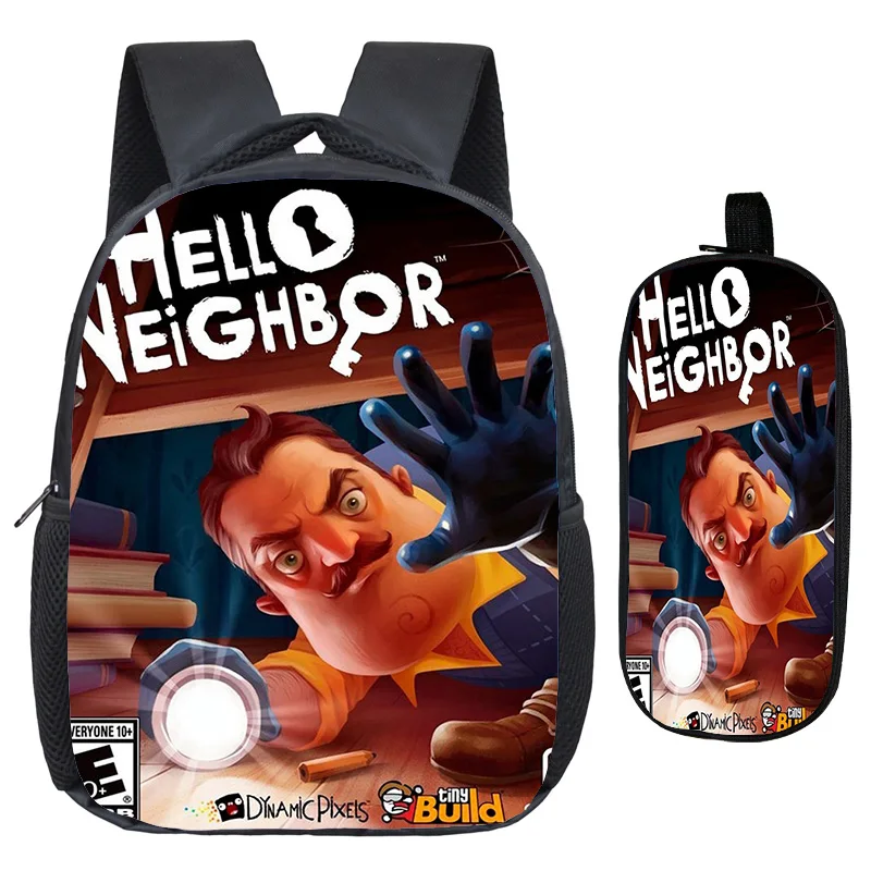 16 Милый рюкзак Hello neigher, школьные сумки, отличное качество печати, узор, рюкзак для детей, Детский рюкзак для детского сада с ручкой - Цвет: 16