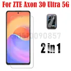 Закаленное стекло 3-в-1 для камеры ZTE Axon 30 Ultra 5G 6,67 дюйма, Защитное стекло для экрана ZTE Axon 30 Ultra 5G 6,67 D, стекло