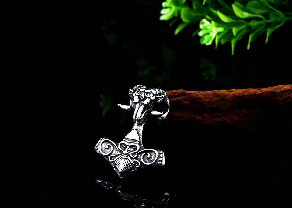 BEIER, thor hammer Nodic Vikings, кулон с рунами, ожерелье mjolnir Viking Valknut, амулет, цепочка для мужчин, вечерние jewelryBP8-403